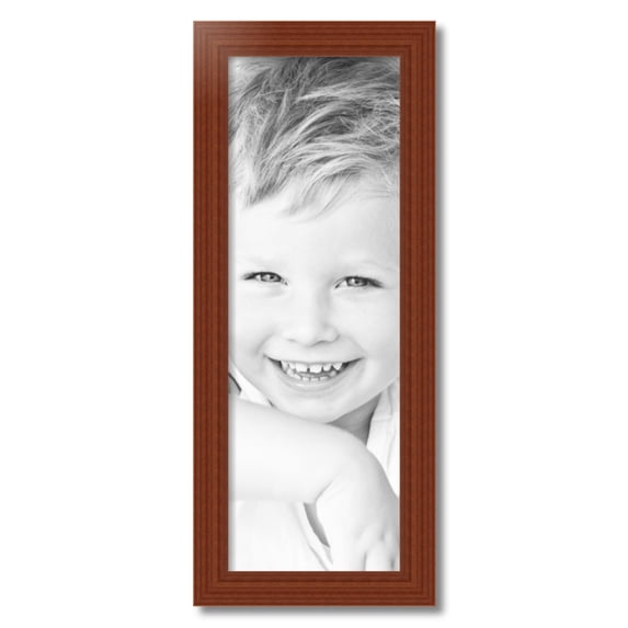 ArtToFrames 10x29" Honey Picture Frame, Brown Wood Poster Frame, with Regular Acrylic and 2 (FBPL-4349)