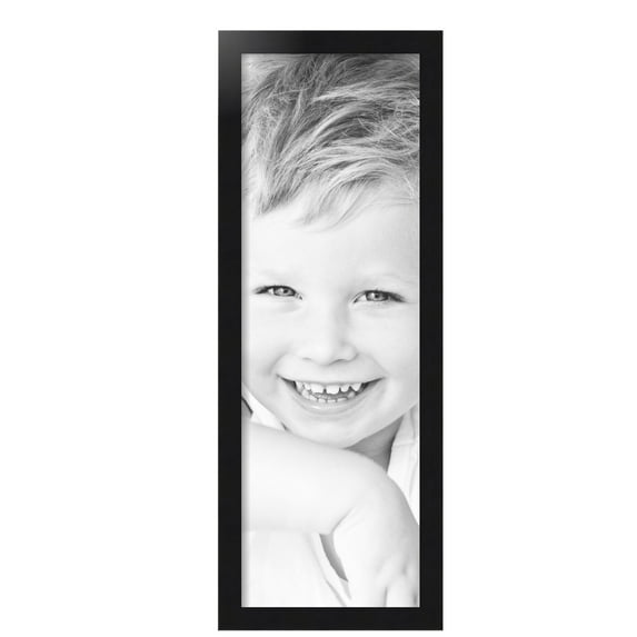 ArtToFrames 10x30 inch Black Steel Picture Frame, Black MDF Poster Frame (4639)