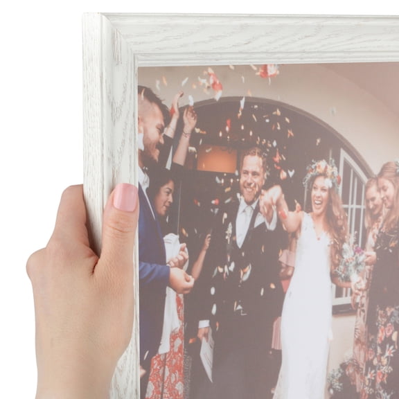 ArtToFrames 10" x 34" White Picture Frame, 10x34 inch White MDF Poster Frame (WOM-4098), Pack