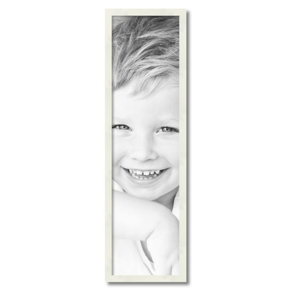 ArtToFrames 10x37 inch White Picture Frame, White 10" x 37" Wood Poster Frame (WOM-5140) 1234