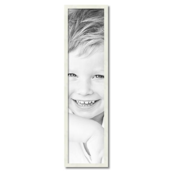 ArtToFrames 10x41 inch White Picture Frame, White 10" x 41" Wood Poster Frame (WOM-5140) 1234