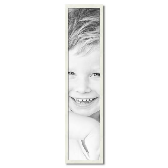 ArtToFrames 10x46 inch White Picture Frame, White 10" x 46" Wood Poster Frame (WOM-5140) 1234