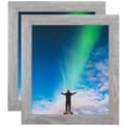 thumbnail image 1 of ArtToFrames 11" x 11" Winter White Barnwood 1.5 Inch Picture Frame, 11x11 inch Brown MDF Poster Frame (WOM-4661), 2 Pack, 1 of 7