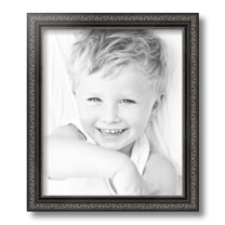 ArtToFrames 11" x 13" Antique Black Picture Frame, 11x13 inch Black Wood Poster Frame (WOM-5106)