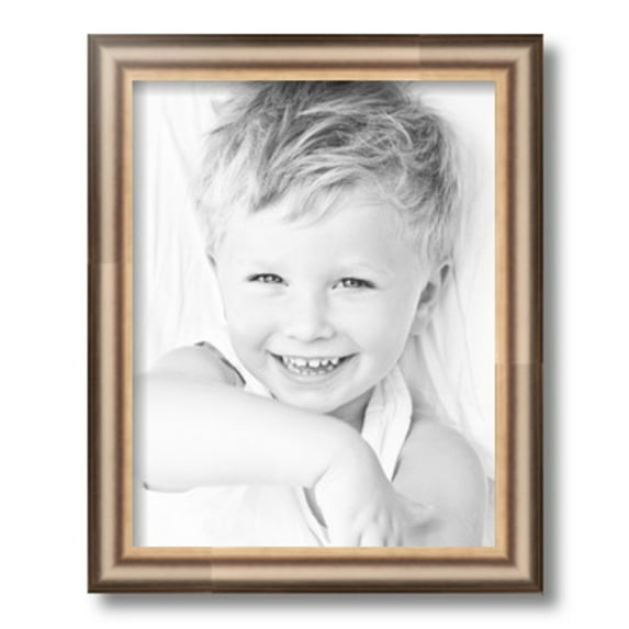 ArtToFrames 11" x 14" Anique Silver Picture Frame, 11x14 inch Silver Wood Poster Frame (WOM-4964)