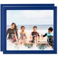 thumbnail image 1 of ArtToFrames 11" x 14" Blue Picture Frame, 11x14 inch Blue Wood Poster Frame (WOM-4158), 2 Pack, 1 of 7