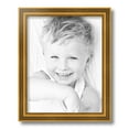 thumbnail image 1 of ArtToFrames 11" x 14" Gold Step Picture Frame, 11x14 inch Gold Wood Poster Frame (WOM-4548), 1 of 5