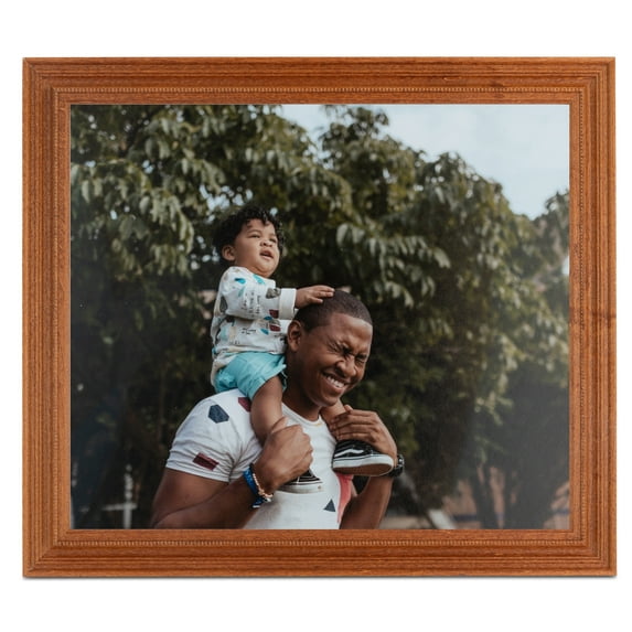 ArtToFrames 11" x 14" Honey Picture Frame, 11x14 inch Brown Wood Poster Frame (WOM-4097), 1 Pack
