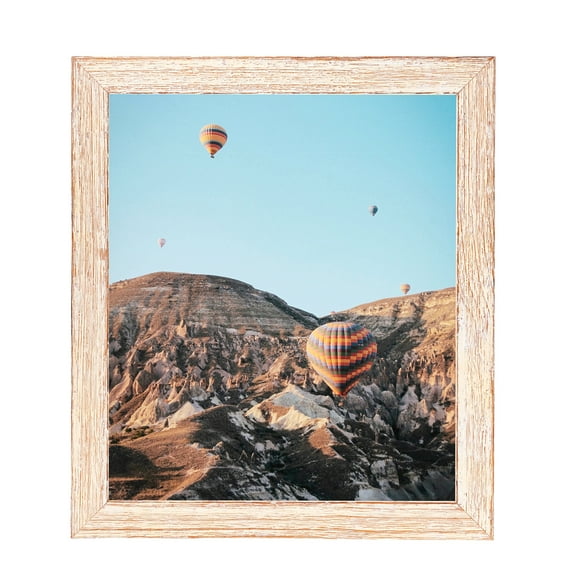 ArtToFrames 11" x 14" Knotty Pines Pecan with White Wash Picture Frame, 11x14 inch White Wood Poster Frame (WOM-4771), 1 Pack