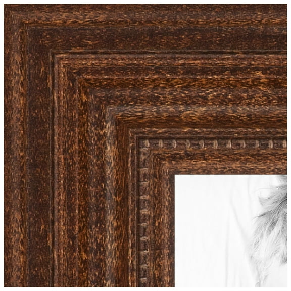 ArtToFrames 11" x 14" Walnut Picture Frame, 11x14 inch Brown Wood Poster Frame (WOM-4096)