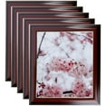 thumbnail image 1 of ArtToFrames 11" x 15" Matte Mahogany with Gold Accent Diploma Picture Frame, 11x15 inch Brown Wood Poster Frame (WOM-5109), 5 Pack, 1 of 6