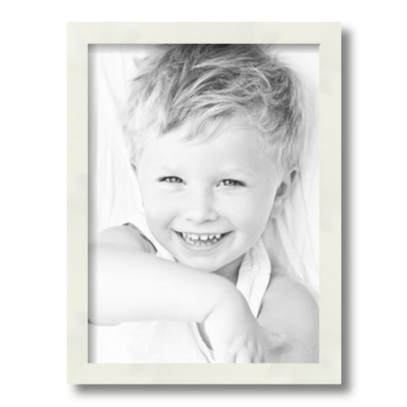 ArtToFrames 11" x 15" White Picture Frame, 11x15 inch White Wood Poster Frame (WOM-5140)