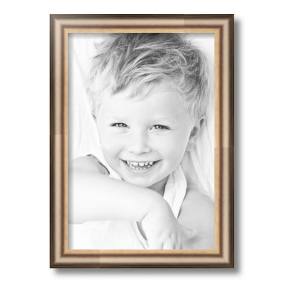 ArtToFrames 11" x 16" Anique Silver Picture Frame, 11x16 inch Silver Wood Poster Frame (WOM-4964)