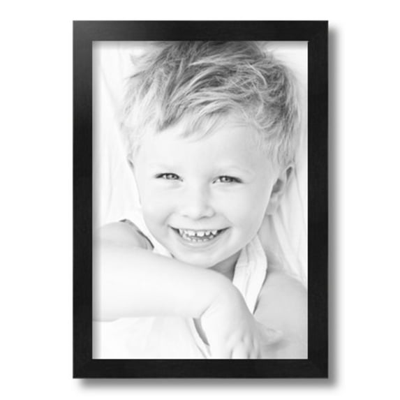 ArtToFrames 11" x 16" Black Picture Frame, 11x16 inch Black Wood Poster Frame (WOM-5141)
