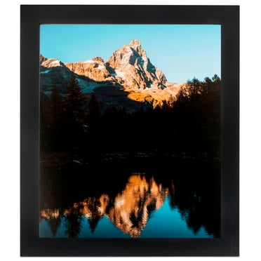 ArtToFrames 11" x 17" Black Satin Picture Frame, 11x17 inch Black MDF Poster Frame (WOM-5180), 1 Pack