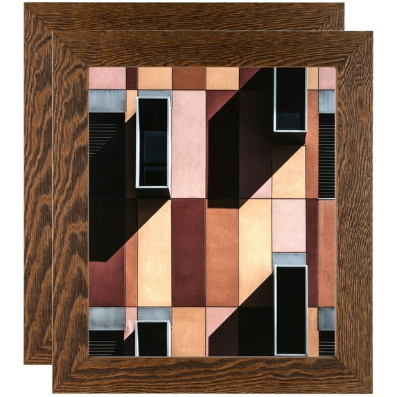 ArtToFrames 11" x 17" Brown Picture Frame, 11x17 inch Brown Wood Poster Frame (WOM-4291), 2 Pack