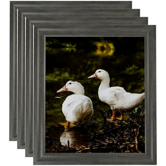 ArtToFrames 11" x 17" Slate Gray Picture Frame, 11x17 inch Gray MDF Poster Frame (WOM-4679), 4 Pack