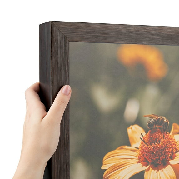 ArtToFrames 11" x 24" Wooden Finish Mahogany Picture Frame, 11x24 inch Brown Wood Poster Frame (WOM-4958)