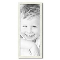 ArtToFrames 11" x 27" White Picture Frame, 11x27 inch White Wood Poster Frame (WOM-5140)