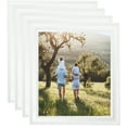 thumbnail image 1 of ArtToFrames 11" x 30" White Picture Frame, 11x30 inch White MDF Poster Frame (WOM-4332), 4 Pack, 1 of 8