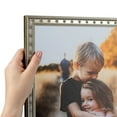 thumbnail image 1 of ArtToFrames 11" x 31" Silver Picture Frame, 11x31 inch Multi Wood Poster Frame (WOM-4756), 1 of 7