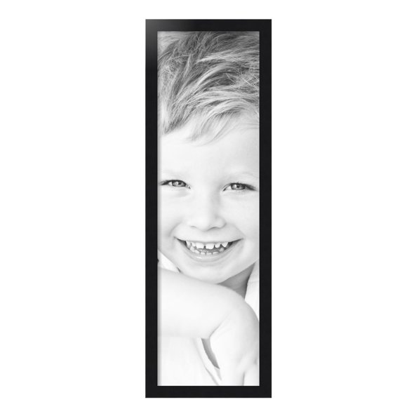 ArtToFrames 11" x 37" Black Steel Picture Frame, 11x37 inch Black MDF Poster Frame (WOM-4639), Pack