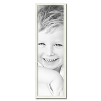 ArtToFrames 11" x 37" White Picture Frame, 11x37 inch White Wood Poster Frame (WOM-5138)