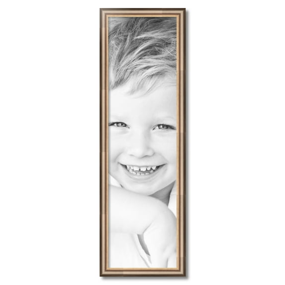 ArtToFrames 11" x 39" Anique Silver Picture Frame, 11x39 inch Silver Wood Poster Frame (WOM-4964)
