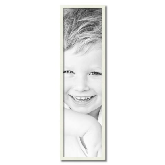 ArtToFrames 11" x 41" White Picture Frame, 11x41 inch White Wood Poster Frame (WOM-5138)