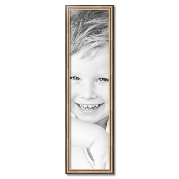 ArtToFrames 11" x 44" Anique Silver Picture Frame, 11x44 inch Silver Wood Poster Frame (WOM-4964)