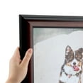 thumbnail image 1 of ArtToFrames 11" x 44" Matte mahogany Diploma Picture Frame, 11x44 inch Brown Wood Poster Frame (WOM-5108), 1 of 7