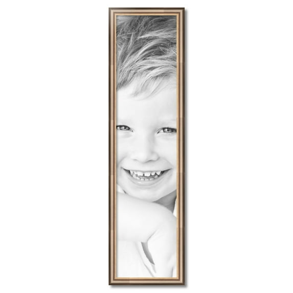 ArtToFrames 11" x 46" Anique Silver Picture Frame, 11x46 inch Silver Wood Poster Frame (WOM-4964)