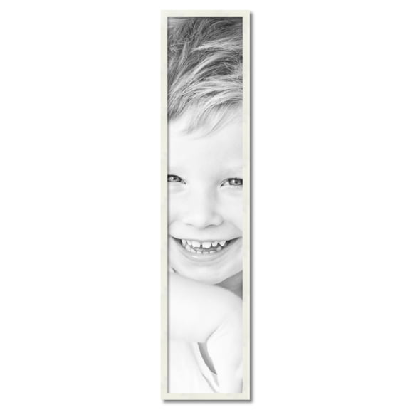 ArtToFrames 11" x 53" White Picture Frame, 11x53 inch White Wood Poster Frame (WOM-5140)