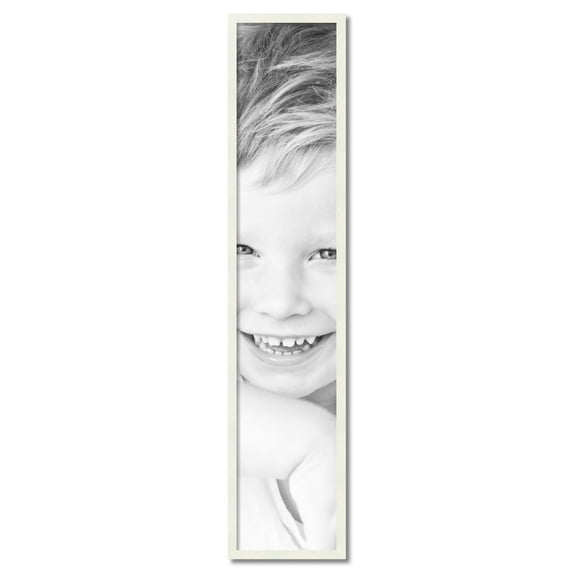 ArtToFrames 11" x 56" White Picture Frame, 11x56 inch White Wood Poster Frame (WOM-5138)