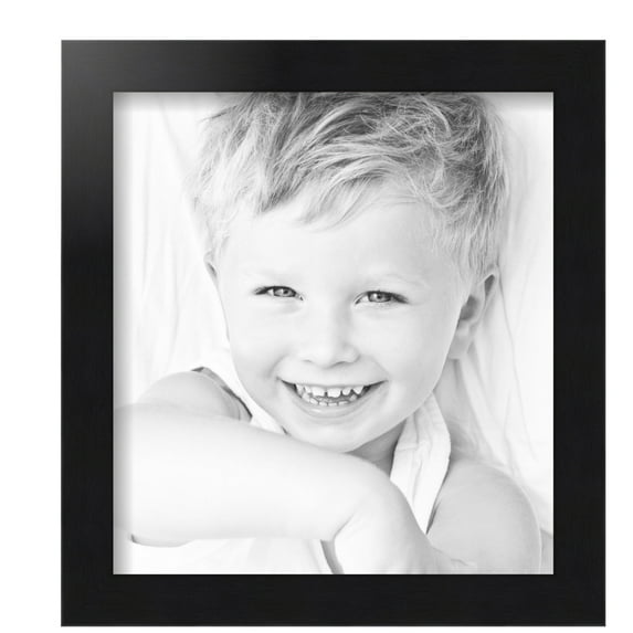 ArtToFrames 11x12 inch Black Steel Picture Frame, Black MDF Poster Frame (4639)