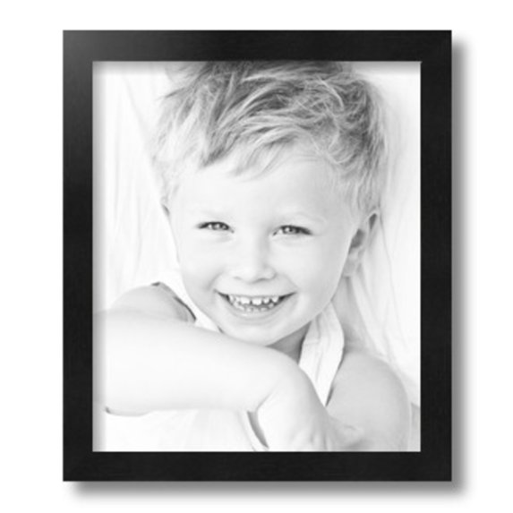 ArtToFrames 11x13" Black Picture Frame, Black Wood Poster Frame, with Regular Glass and Foam Backing 3/16 inch (FBPL-5139)