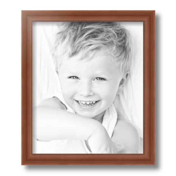 ArtToFrames 11x13" Painted Dark Orange Picture Frame, Red Wood Poster Frame, with Regular Glass and 2 (FBPL-4950)