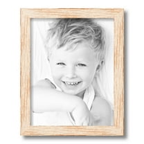 ArtToFrames 11x14 Inch Knotty Pines Pecan with White Wash Picture Frame, This White Wood Poster Frame is Great for Your Art or Photos, Comes with Regular Glass (4771)