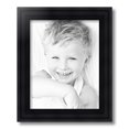 thumbnail image 1 of ArtToFrames 11x14 Inch Satin Black Reverse Step Picture Frame, This Black Wood Poster Frame is Great for Your Art or Photos, Comes with Regular Glass (1419), 1 of 1