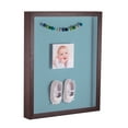 thumbnail image 1 of ArtToFrames 11x14 Inch Shadow Box Picture Frame, with a Verlinga Brown 1 Wide Shadowbox frame and French Blue Mat Backing (4656), 1 of 7