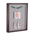 thumbnail image 1 of ArtToFrames 11x14 Inch Shadow Box Picture Frame, with a Verlinga Brown 1 Wide Shadowbox frame and TV Grey Mat Backing (4656), 1 of 7
