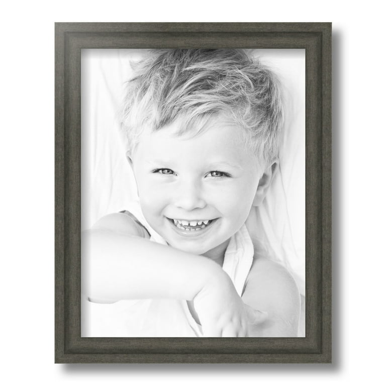 ArtToFrames 11x14 Inch Slate Gray Picture Frame This Gray MDF Poster Frame is Great for Your Art or Photos Comes with Regular Glass 4679