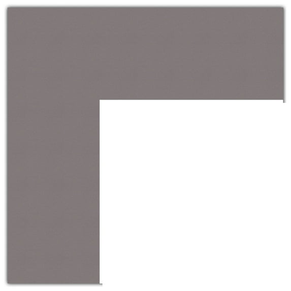 ArtToFrames 11x16" Pewter Custom Mat for Picture Frame with Opening for 7x12" Photos. Mat Only, Frame Not Included (MAT-189)