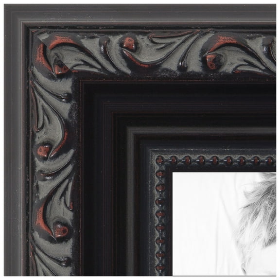 ArtToFrames 11x16 inch Black Picture Frame, Black Wood Poster Frame (4625)