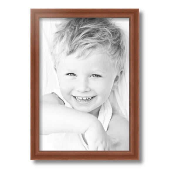ArtToFrames 11x16 inch Painted Dark Orange Picture Frame, Red 11" x 16" Wood Poster Frame (WOM-4950) 1234
