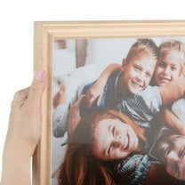 ArtToFrames 11x17 Inch Clear Stain Picture Frame, This White Wood Poster Frame is Great for Your Art or Photos, Comes with Regular Glass (4091)