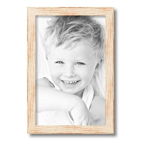 ArtToFrames 11x17 Inch Knotty Pines Pecan with White Wash Picture Frame, This White Wood Poster Frame is Great for Your Art or Photos, Comes with Regular Glass (4771)