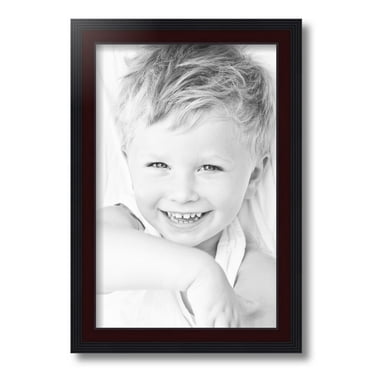 ArtToFrames 11x17 Inch Mahogany Windsor Picture Frame, This Brown MDF Poster Frame is Great for Your Art or Photos, Comes with Regular Glass (4687)