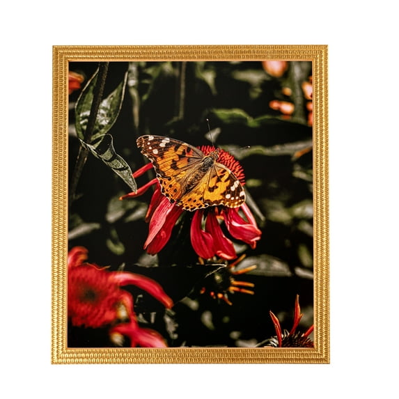 ArtToFrames 11x20" Bright Gold Picture Frame, Gold Wood Poster Frame, with Regular Glass and 2 (FBPL-4753)