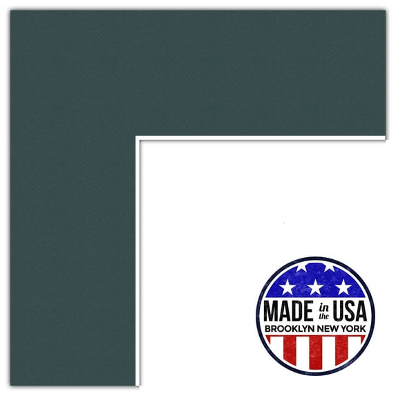 ArtToFrames 11x21" Evergreen Custom Mat for Picture Frame with Opening for 7x17" Photos. Mat Only, Frame Not Included (MAT-214)